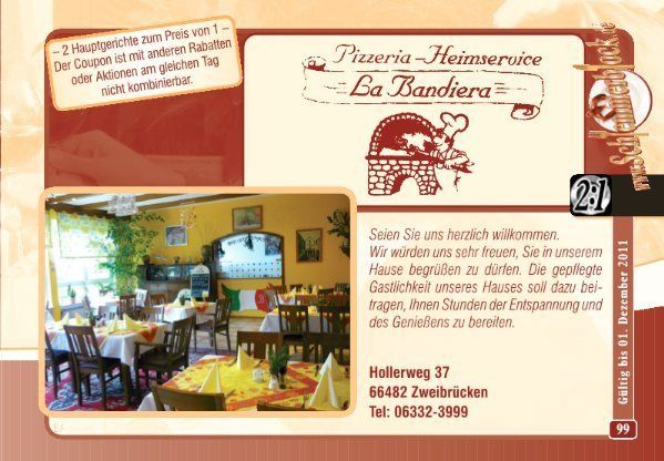 Bilder Restaurant La Bandiera Restaurant-Pizzeria
