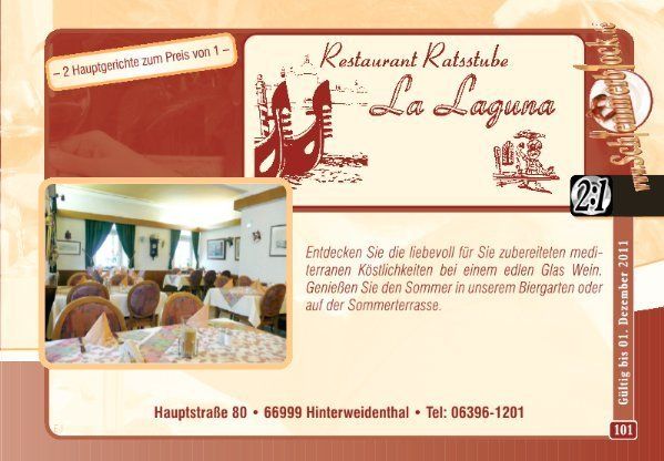 Bilder Restaurant La Laguna Restaurant Ratsstube