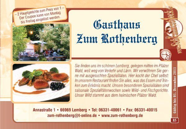 Bilder Restaurant Gasthaus Zum Rothenberg