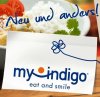 My Indigo eat and smile