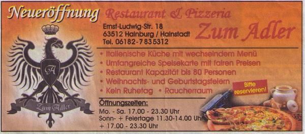 Bilder Restaurant Zum Adler Restaurant & Pizzeria