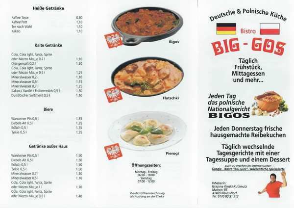 Bilder Restaurant BIG - GOS Deutsche & Polnische Küche