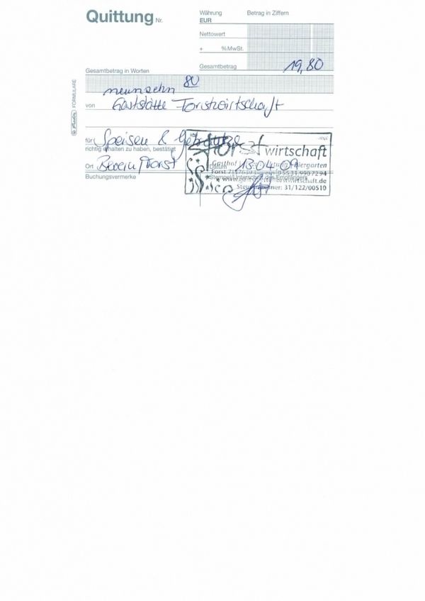 Bilder Restaurant Gasthof Forstwirtschaft