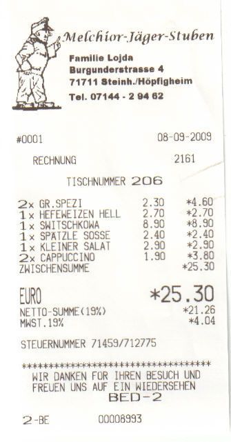 Bilder Restaurant Melchior-Jäger-Stuben