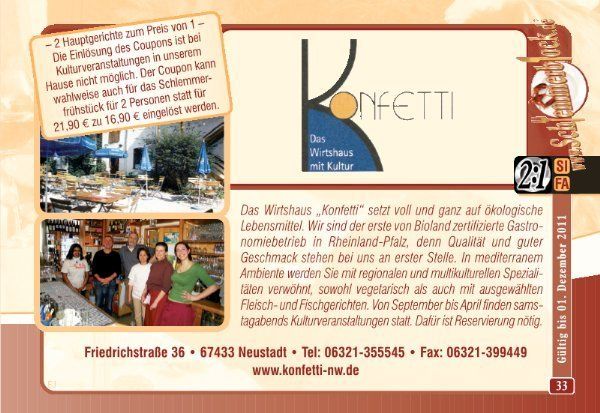 Bilder Restaurant Wirtshaus Konfetti Bioland-Betrieb