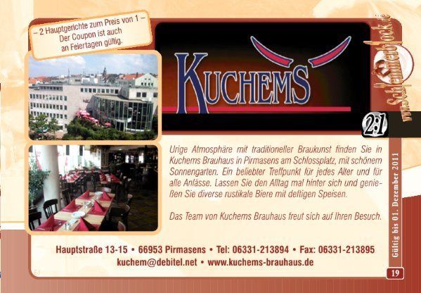 Bilder Restaurant Kuchems Brauhaus am Schlossplatz