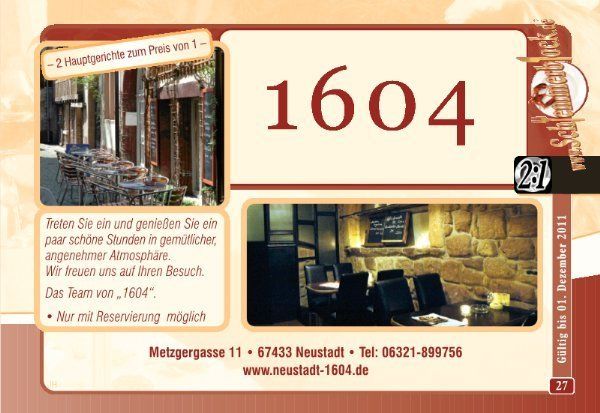 Bilder Restaurant 1604