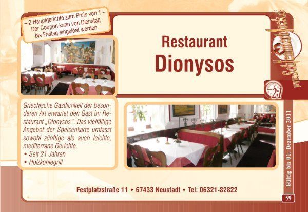 Bilder Restaurant Dionysos
