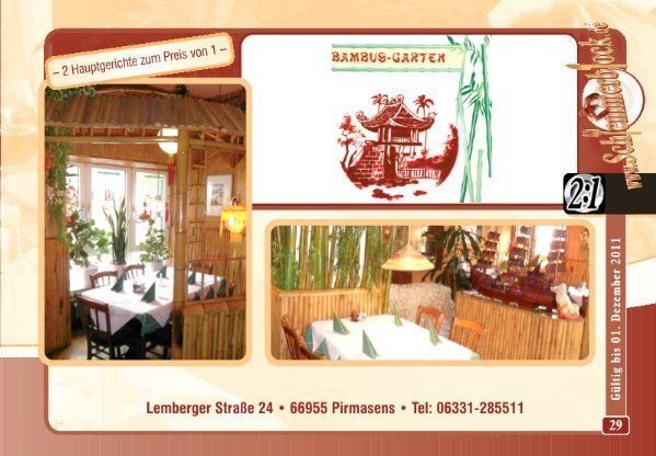 Bilder Restaurant Bambusgarten