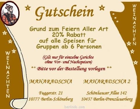 Bilder Restaurant Maharadscha