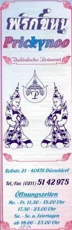 Bilder Restaurant Prickynoo Thailandische Restaurant